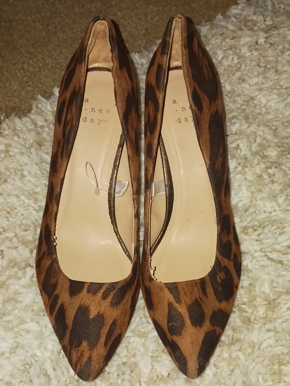 a new day Leopard-Print Pointed Toe Heels in Brown
